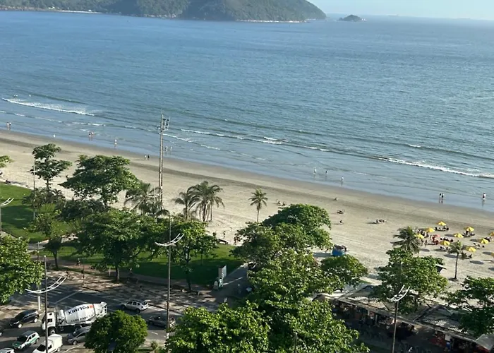 Apartamento Frente A Praia Do Embare Santos